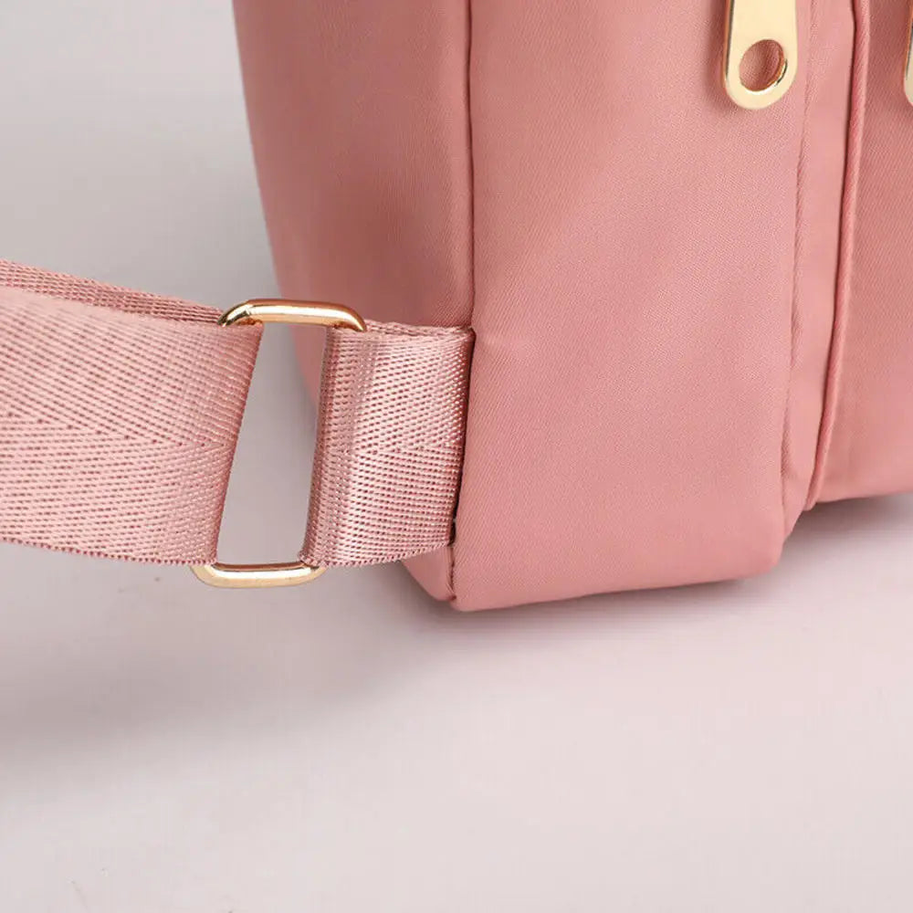 Women'S Embroidery Rhombus Chest Bag Multi-Layer Large-Capacity Single-Shoulder Diagonal Bag Casual Rhombus Chest Handbag 2024