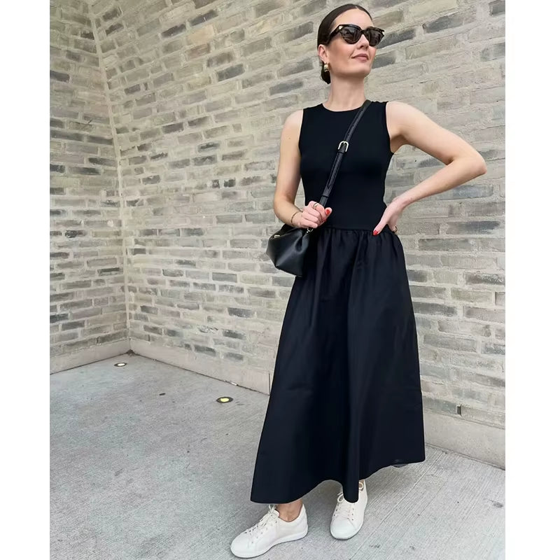 Dresses Summer Women'S 2025 New Chic Slim Simple Elegant Holiday Dress Street Women'S Comfortable Youth Travel Dress