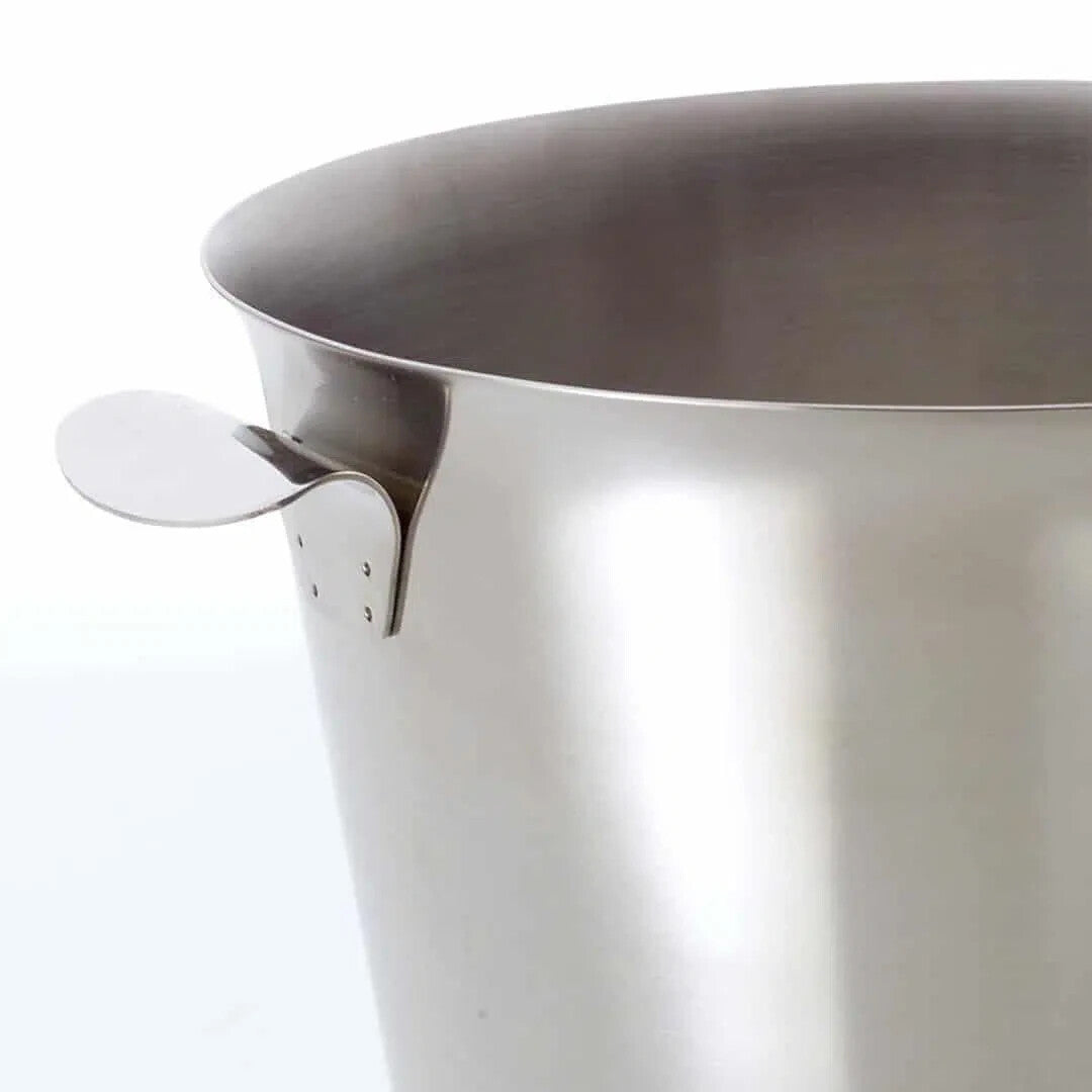 NEW STAINLESS STEEL WINE BUCKET Ice Champagne Cooler 3.5LT Lug Handle Stackable