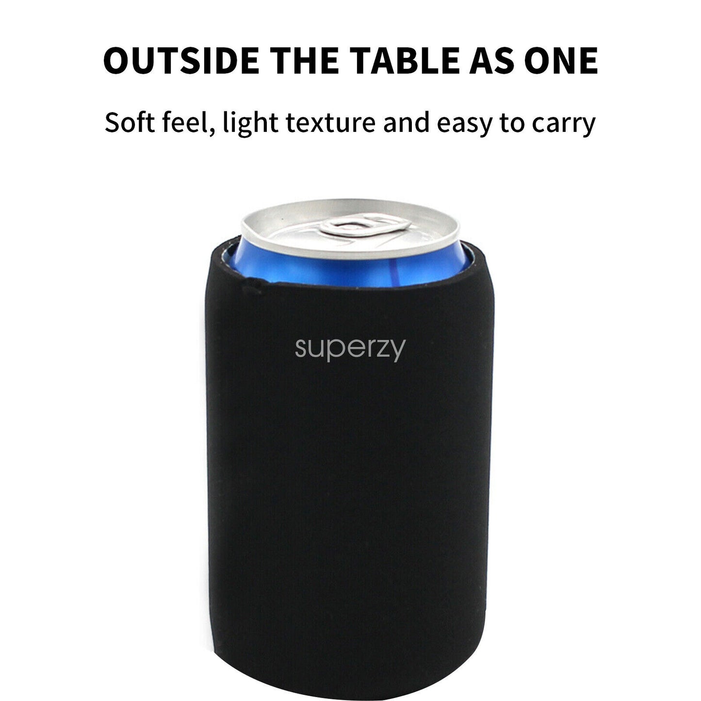 50X Stubby Cooler Foldable Blank Can Stubby Cooler Holder Cooler Heat Transfer