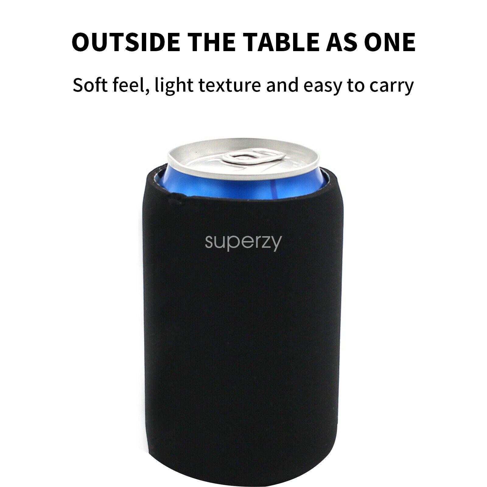 50X Stubby Cooler Foldable Blank Can Stubby Cooler Holder Cooler Heat Transfer