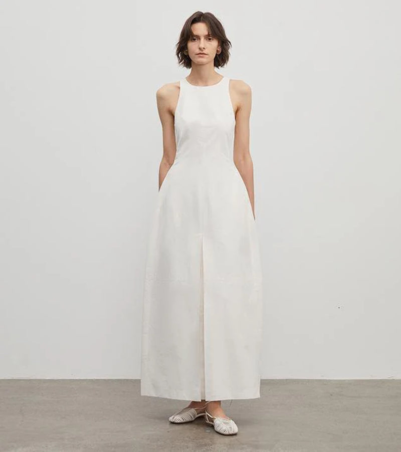 "Plain Poetry" Functional Style Sleeveless Dress Female French Style New Temperament Slim Hepburn Little Black Dress Long Skirt
