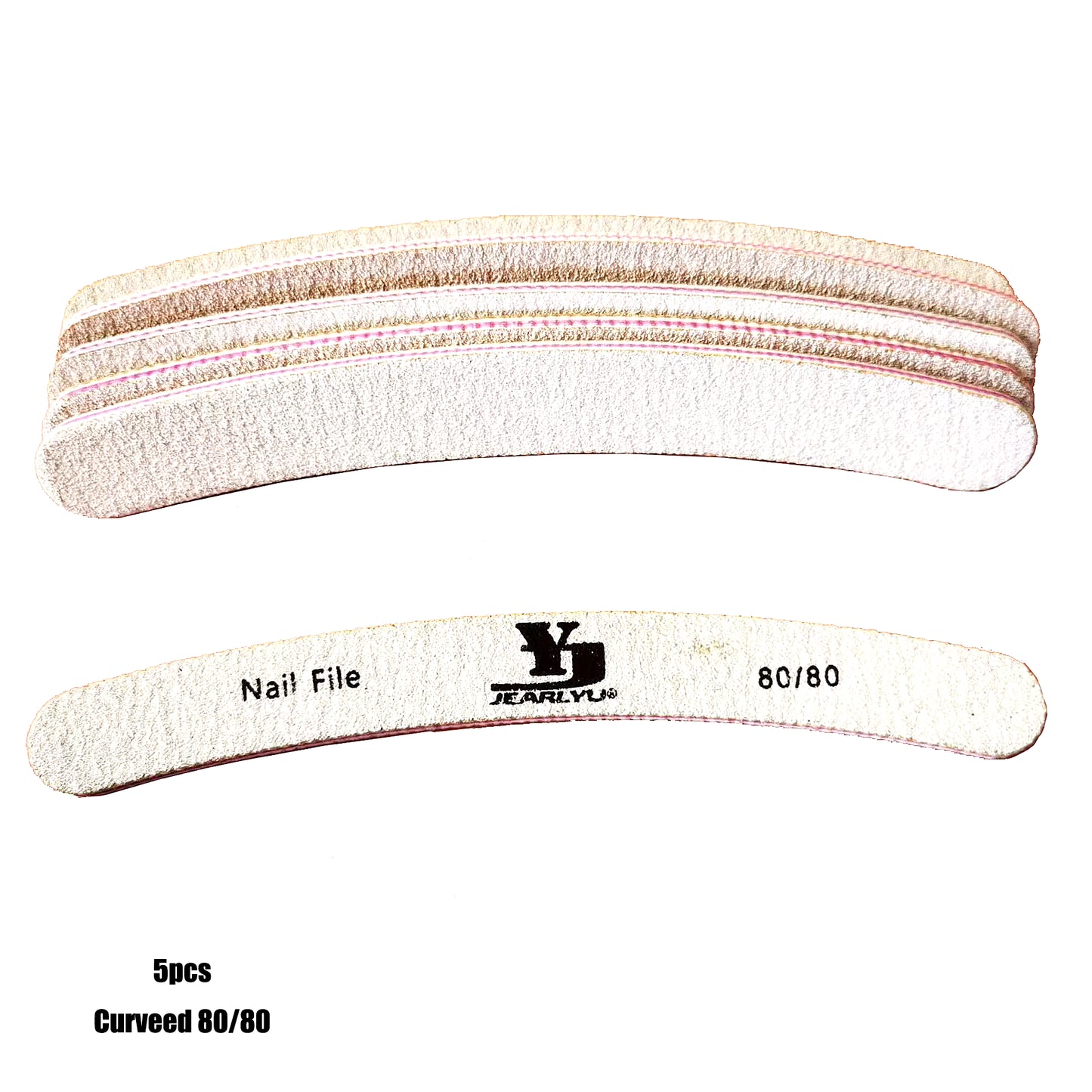 5Pcs/Lot Nail File Mix Color Limas 80/100/150/180/240 Grit Professional Sandpaper Cuticle Remover Buffer Files Manicure Tool Set