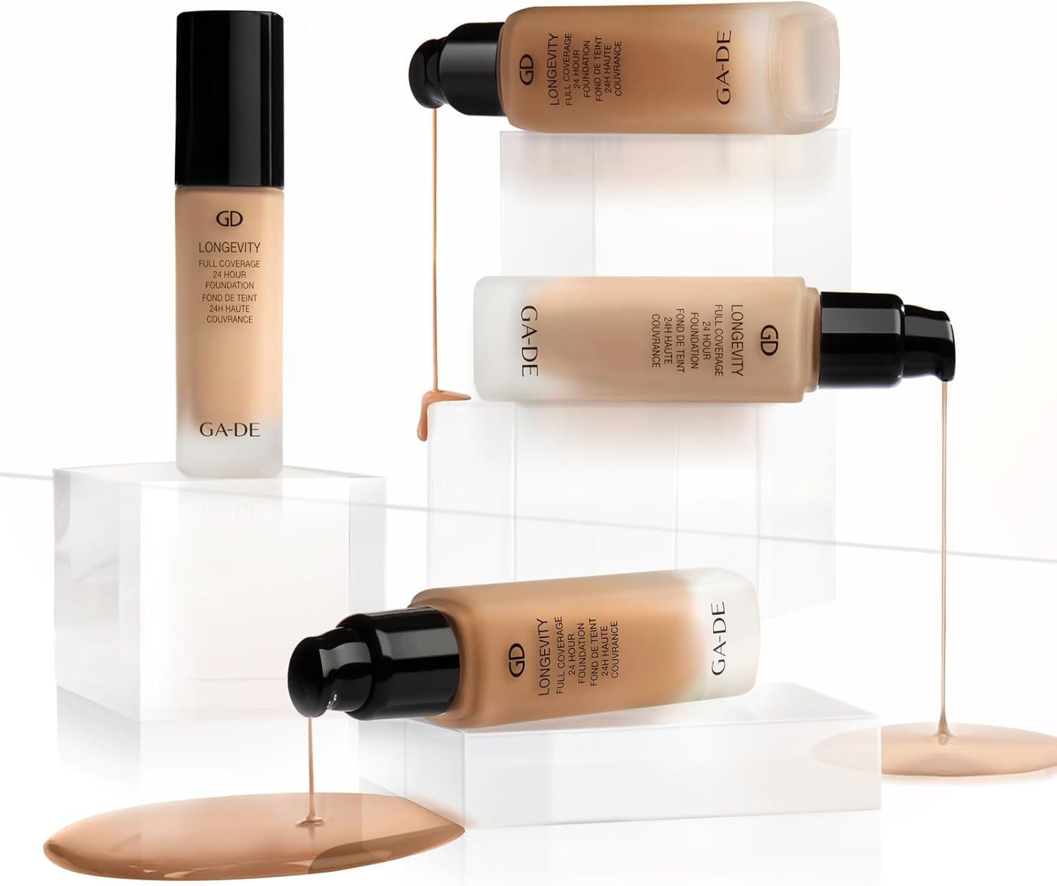 Longevity Full Coverage 24 Hour Foundation, 553 - Weightless, Ultra-Soft Cream Foundation, Face Makeup for Natural Matte Look - 1.01 Oz