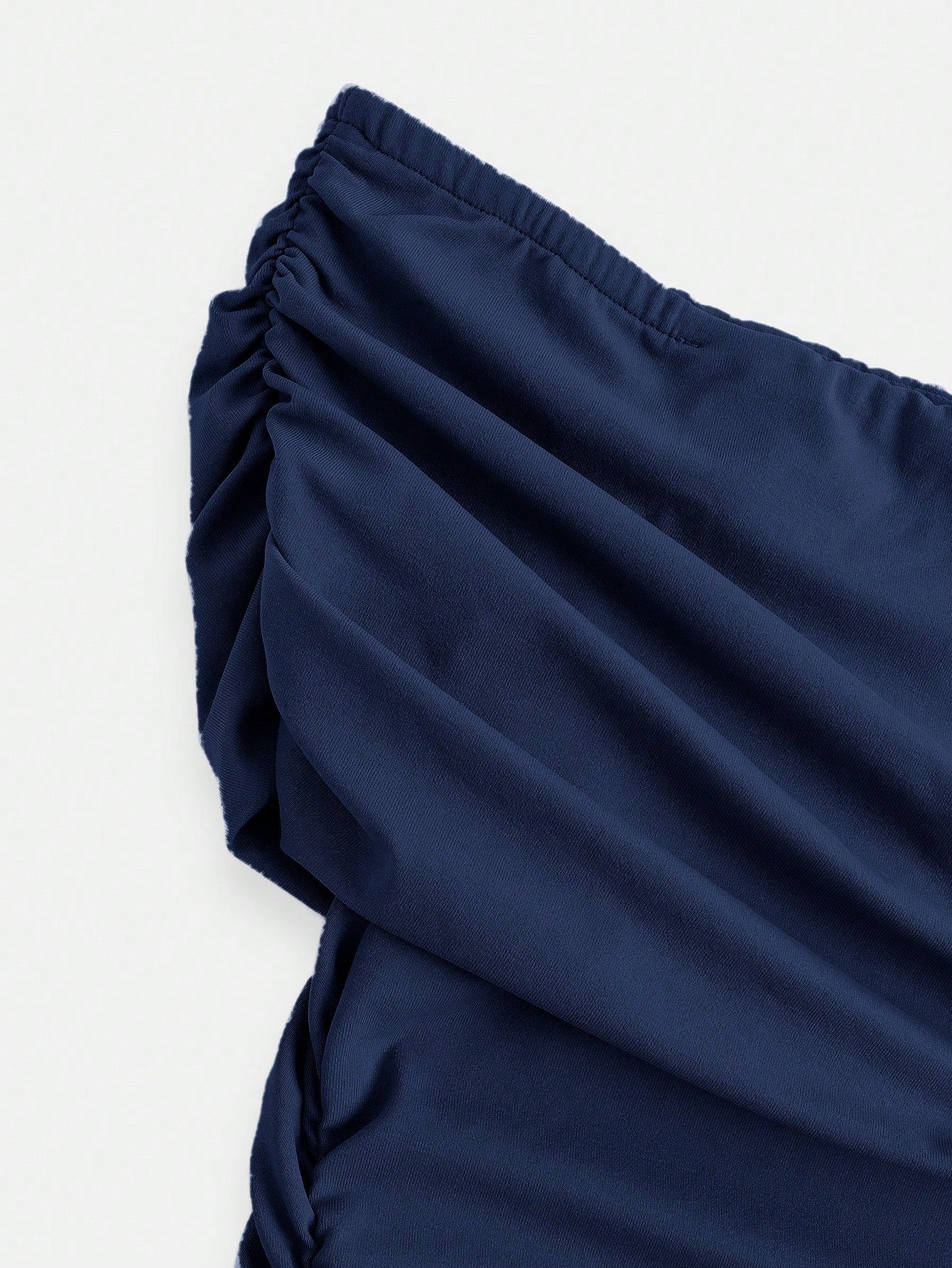 SHEIN Girlism Elegant Navy Blue Long Striped A-Line Teen Dress with Short Sleeves for Everyday Casual Navy Blue Formal Dress Blue Elegant Dress Dress for Wedding Guest off the Shoulder Dress Classy Evening Wear