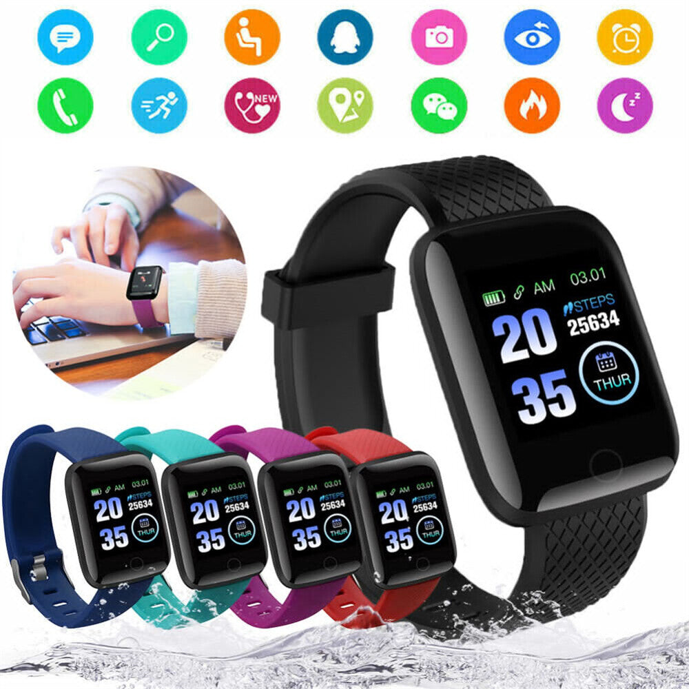 Sports Smart Watch Bracelet Heart Rate Blood Pressure Fitness Tracker